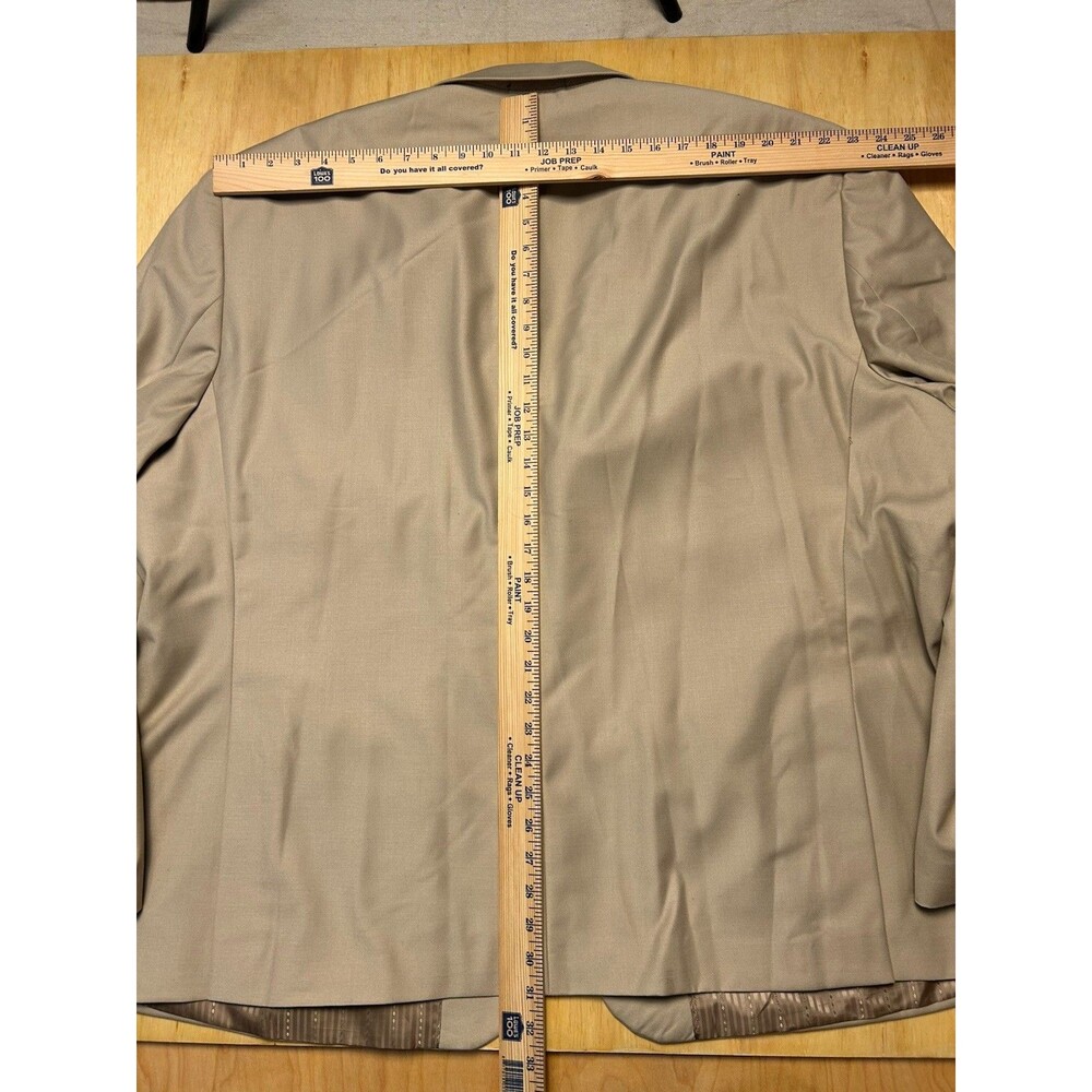 Giorgio Fiorelli Blazer Mens 60 R Super Fine Tan Suit Jacket NWT - Picture 14 of 16